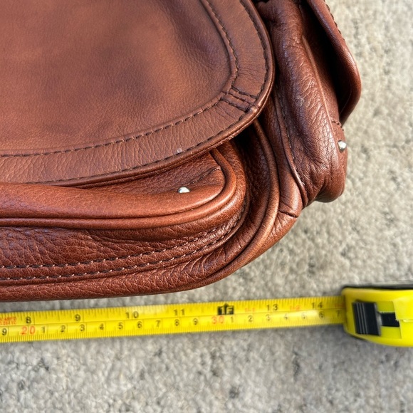 Banana Republic leather saddle bag vintage y2K in excellent condition! Braided n - Picture 6 of 13